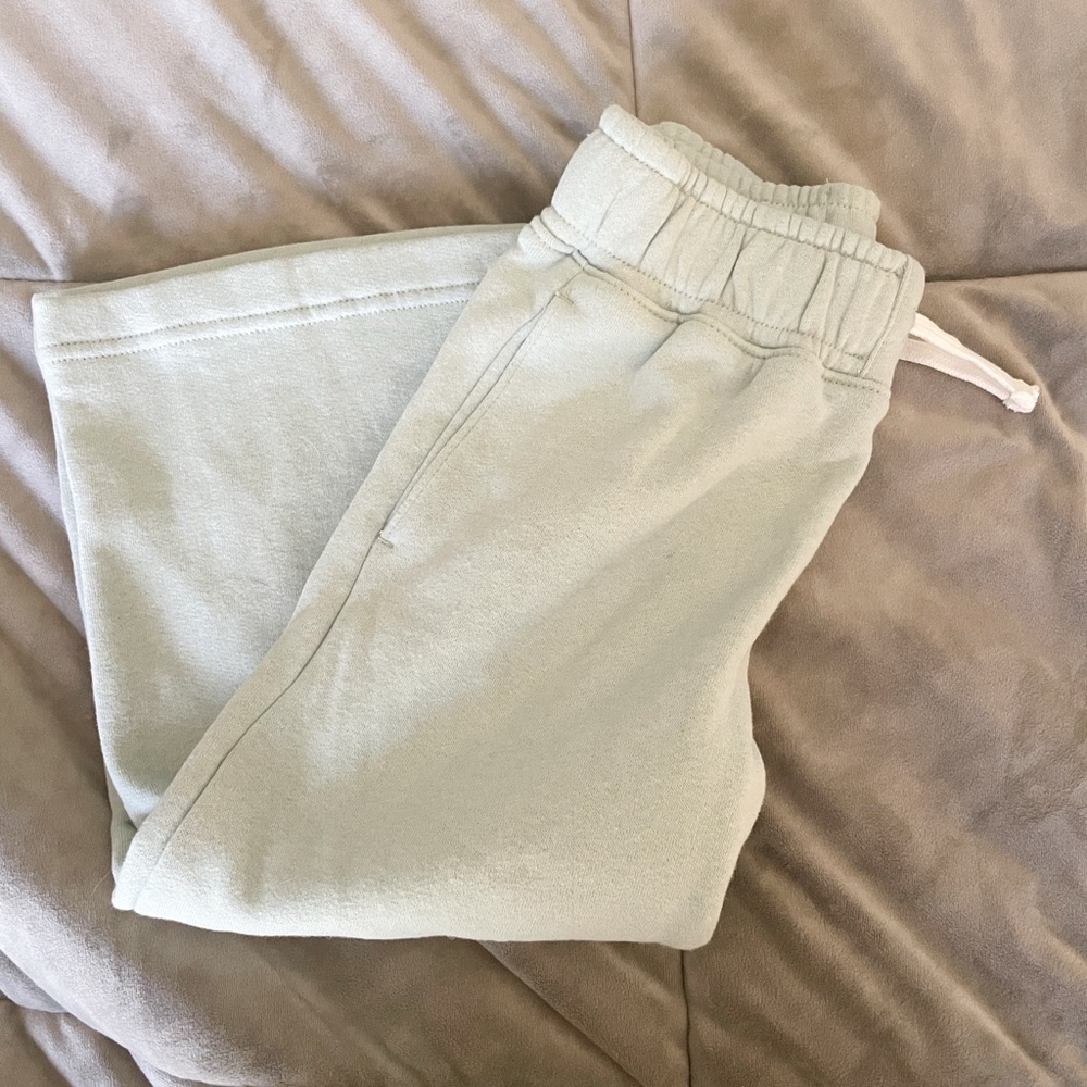 abercrombie kids essential wide leg sweatpants